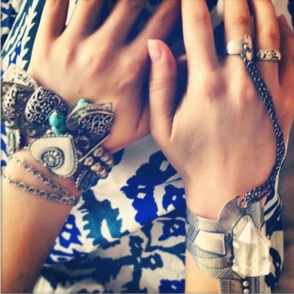 SOLD Spell And The Gypsy Thunderstruck Crystal Cuff in Silver - Picture 12 of 12